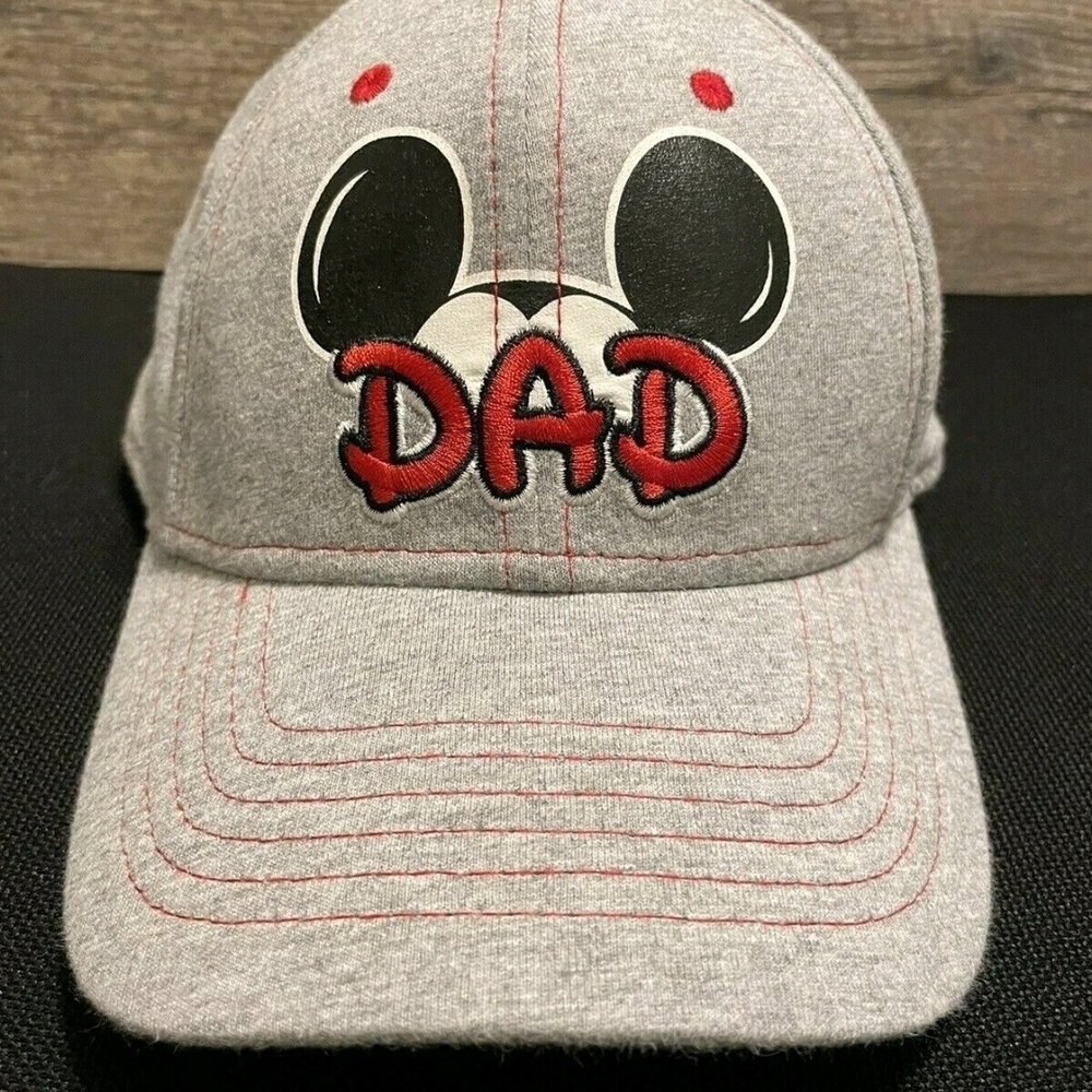 Gray Dad Cap with Cartoon Eyes